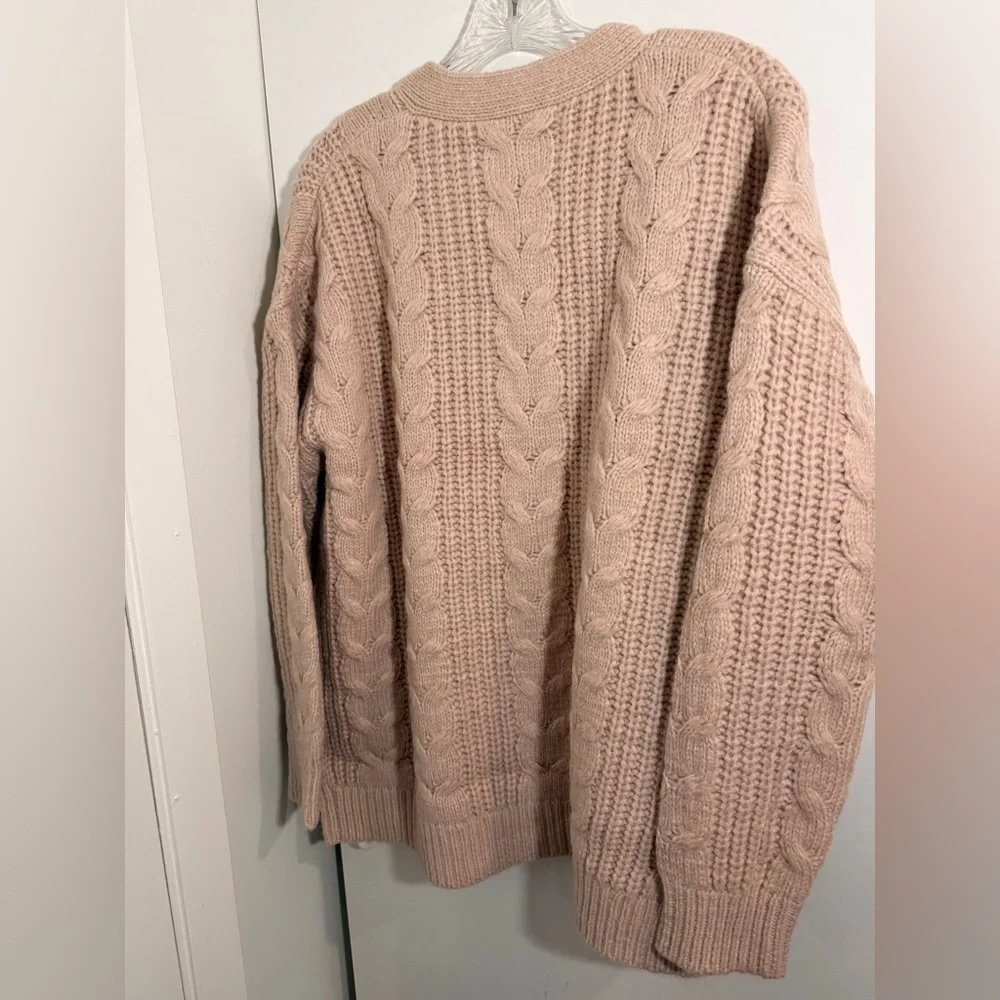 Jenni Kayne NWT Cable Cocoon Cardigan Pink Blush Size XS - Picture 5 of 15